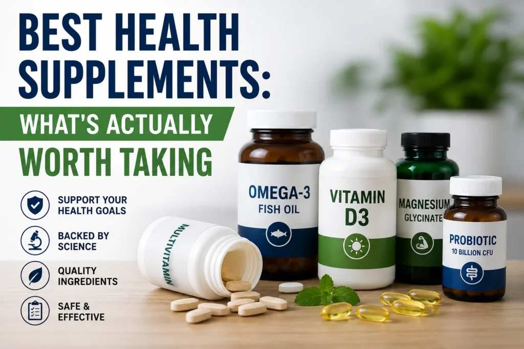 Best Health Supplements worth taking for everyday health and wellness