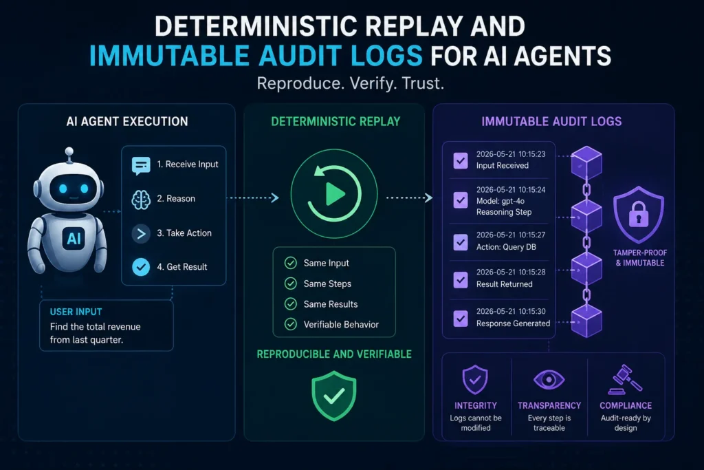 Deterministic Replay AI Agents Immutable Audit Logs
