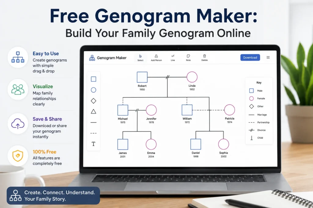 Free Genogram Maker to Build Your Family Genogram Online