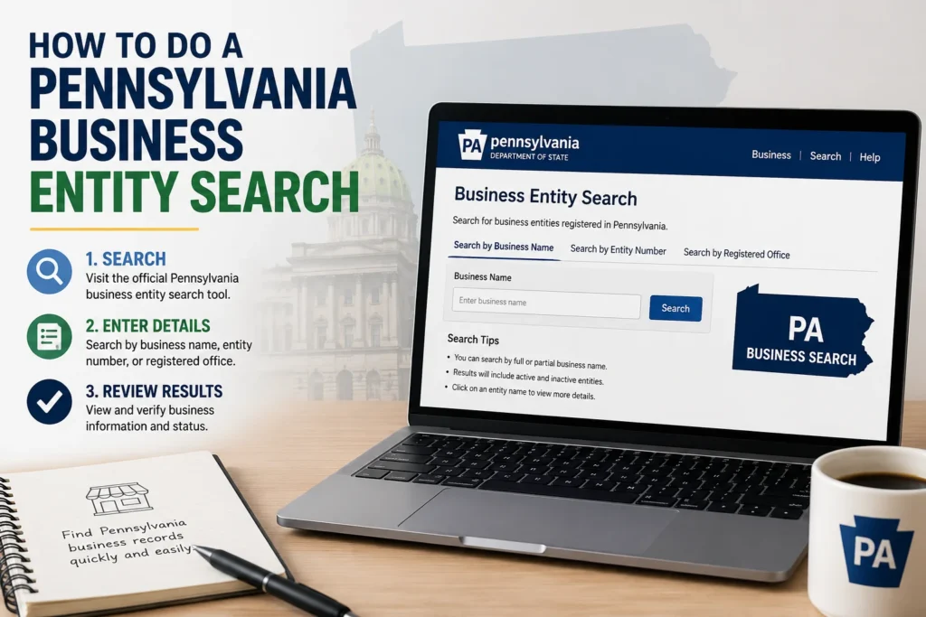 PA Business Entity Search – How to Find Pennsylvania Business Records Online