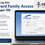 Skyward Prosper ISD Family Access login guide showing how to sign in and access student information.