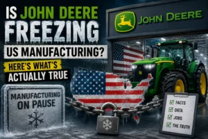 John Deere Freezes US Manufacturing amid changes in American factory operations