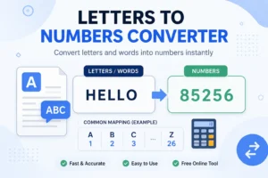 Letters to Numbers Converter – Convert Letters and Words into Numbers