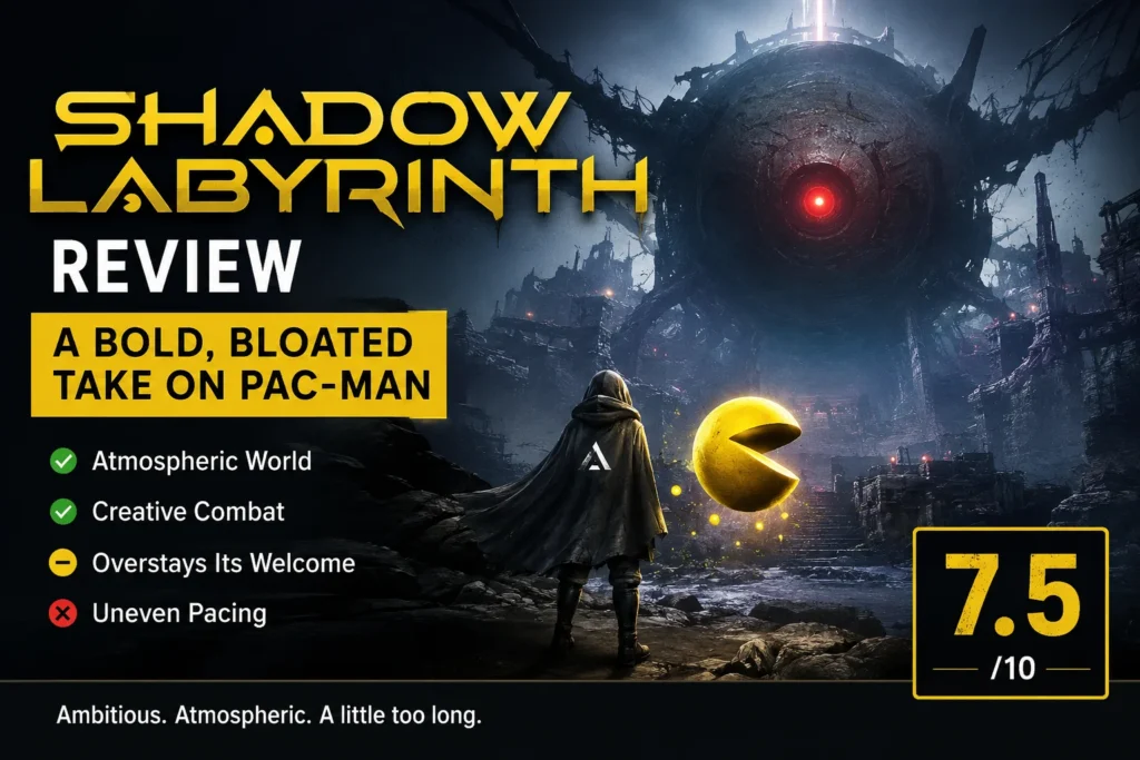 Shadow Labyrinth Review – A Bold, Bloated Take on Pac-Man