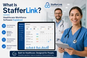 tafferLink healthcare workforce software dashboard for staff scheduling and workforce management