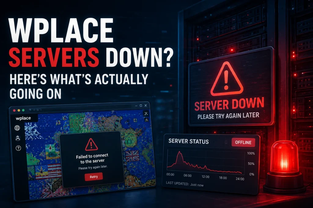 Wplace Servers Down: What’s Actually Going On