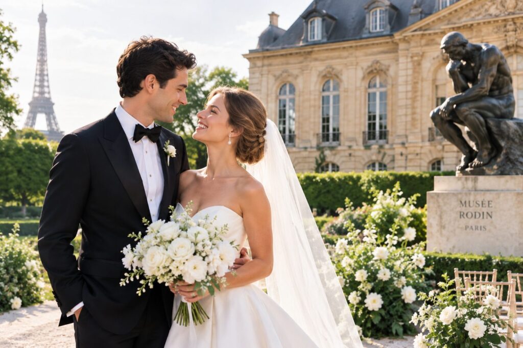 Diana Rubin and Aaron Rosenthal’s Wedding at the Musée Rodin: Inside Their Paris Celebration