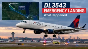 Delta Connection DL3543 Emergency Landing at the airport