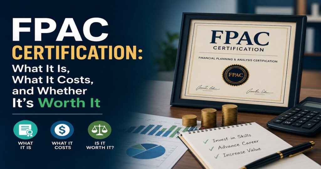 FPAC certification guide showing certification, costs, and career value