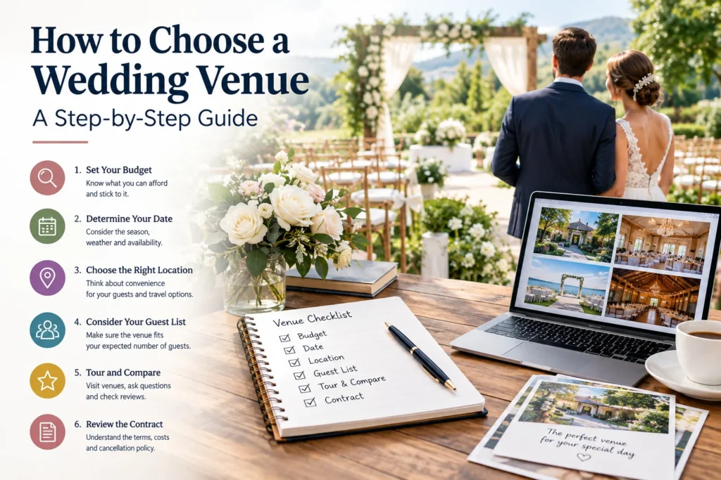 How to Choose a Wedding Venue – step-by-step guide for selecting the perfect wedding venue