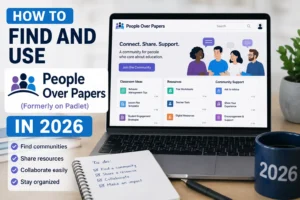 Padlet People Over Papers community and collaboration guide