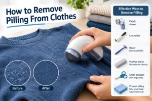 How to Remove Pilling From Clothes using a fabric shaver