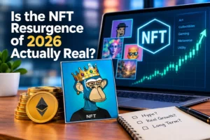 NFT resurgence in 2026 with digital collectibles, crypto art, and rising market trends