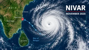 Tropical Cyclone Nivar over the Bay of Bengal during November 2020
