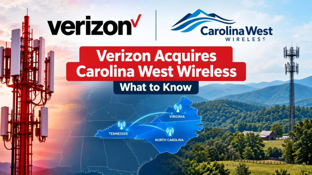 Verizon Acquires Carolina West Wireless in a major telecom expansion deal