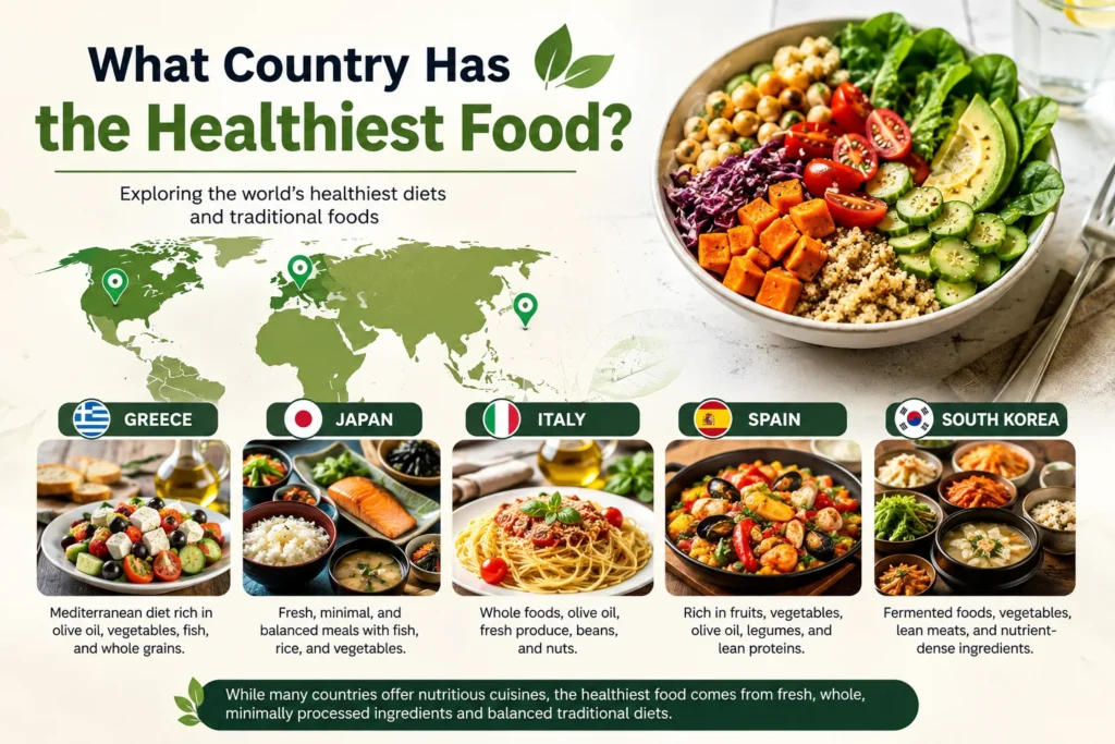 What Country Has the Healthiest Food – A look at the world’s healthiest cuisines and nutritious traditional foods