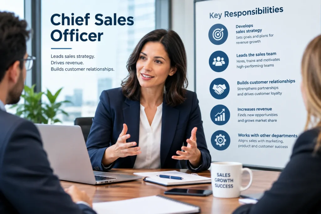 Chief Sales Officer leading sales strategy, team growth, and revenue development