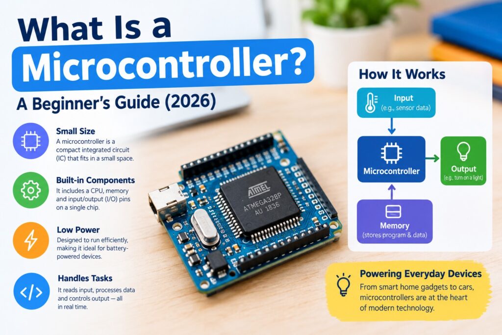What Is a Microcontroller – beginner’s guide to microcontroller components and how they work