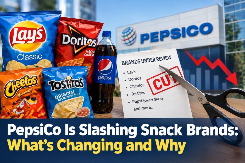 PepsiCo slash snack brand strategy and changes in its snack portfolio