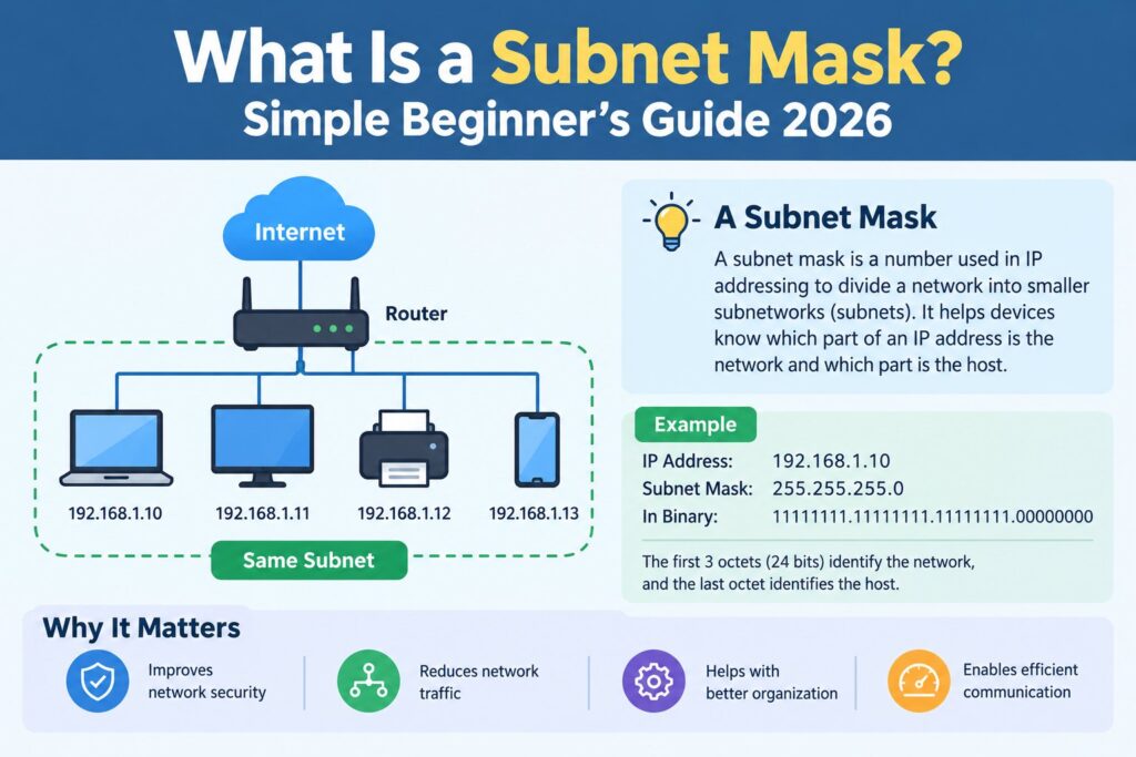 What Is a Subnet Mask? Simple beginner’s guide to IP networking and subnet masks