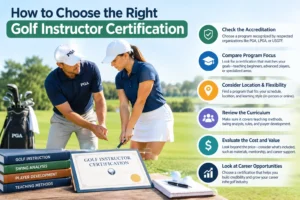 How to choose the right golf instructor certification for a professional golf teaching career