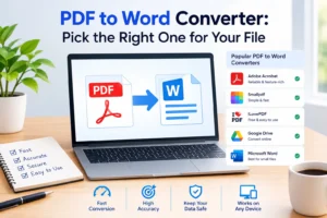 PDF to Word Converter for converting PDF files into editable Word documents quickly and accurately.