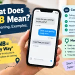 ONB meaning slang explained with text message examples showing how to use ONB in everyday conversations.