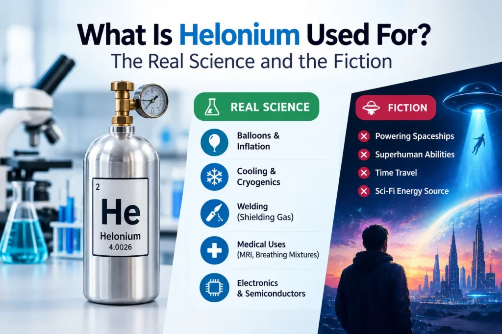 What Is Helonium Used For – real science, practical uses, and fictional applications