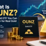 OUNZ stock gold ETF backed by physical gold bars and coins, showing how investors can redeem shares for real gold.