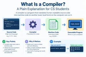 What Is a Compiler? A plain explanation of how source code is translated into machine code