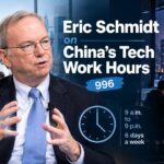 Eric Schmidt discusses China tech work hours and the 996 work culture