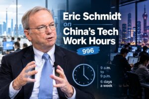 Eric Schmidt discusses China tech work hours and the 996 work culture